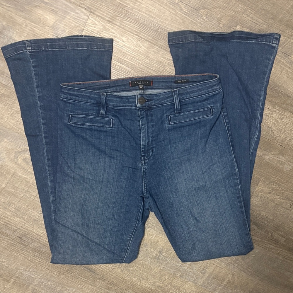 Sanctuary Dark Blue Flare Jeans - Picture 2 of 4